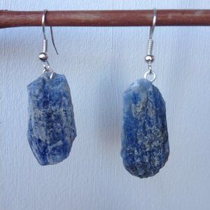 Rough Kyanite Gemstone Earrings
